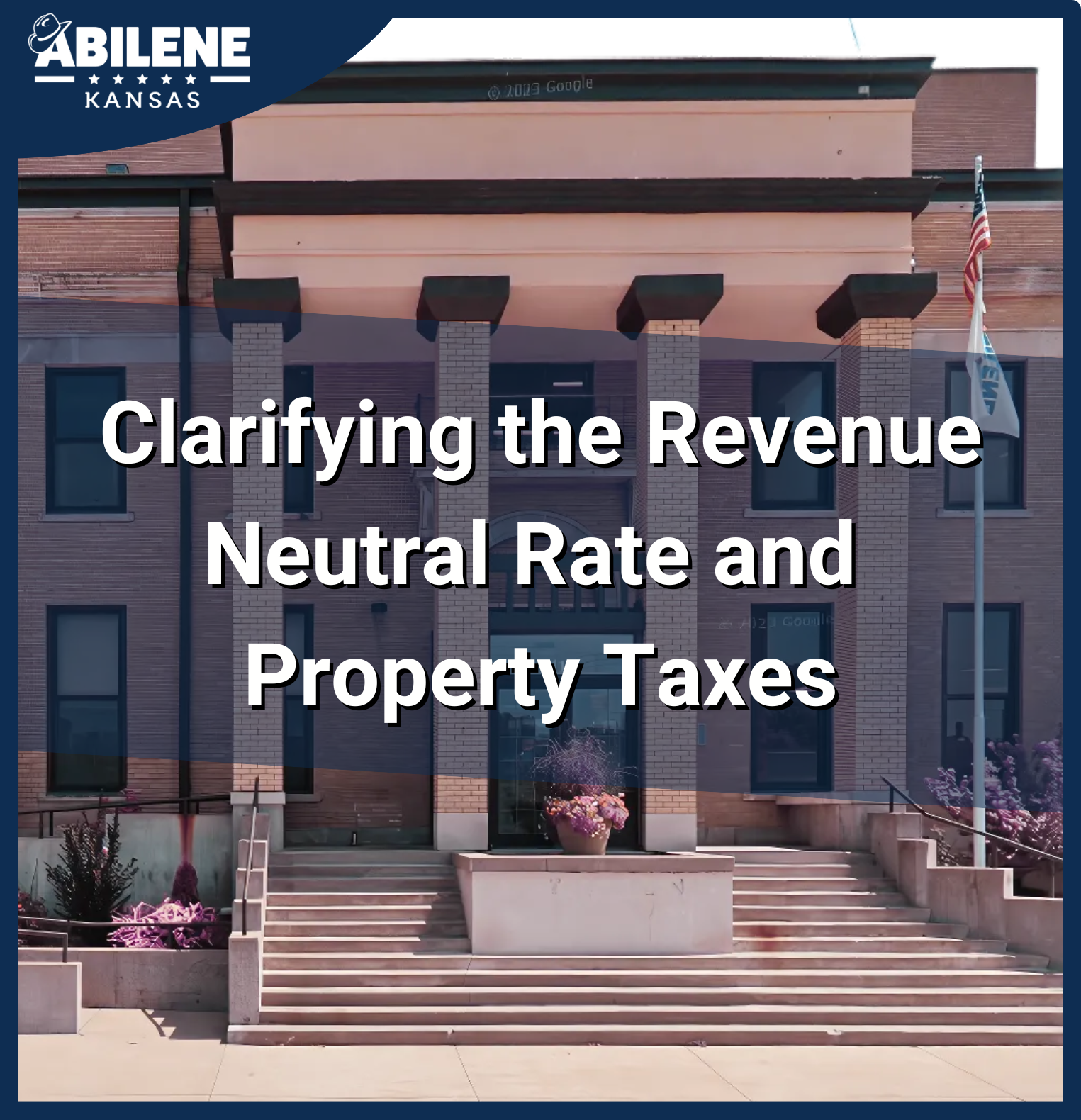 Cover image for “Clarifying the Revenue Neutral Rate and Property Taxes” letter.