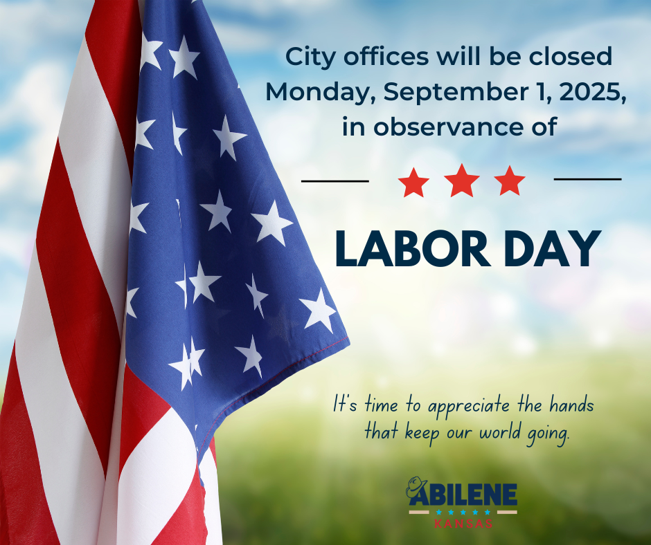 City offices closed for Labor Day.